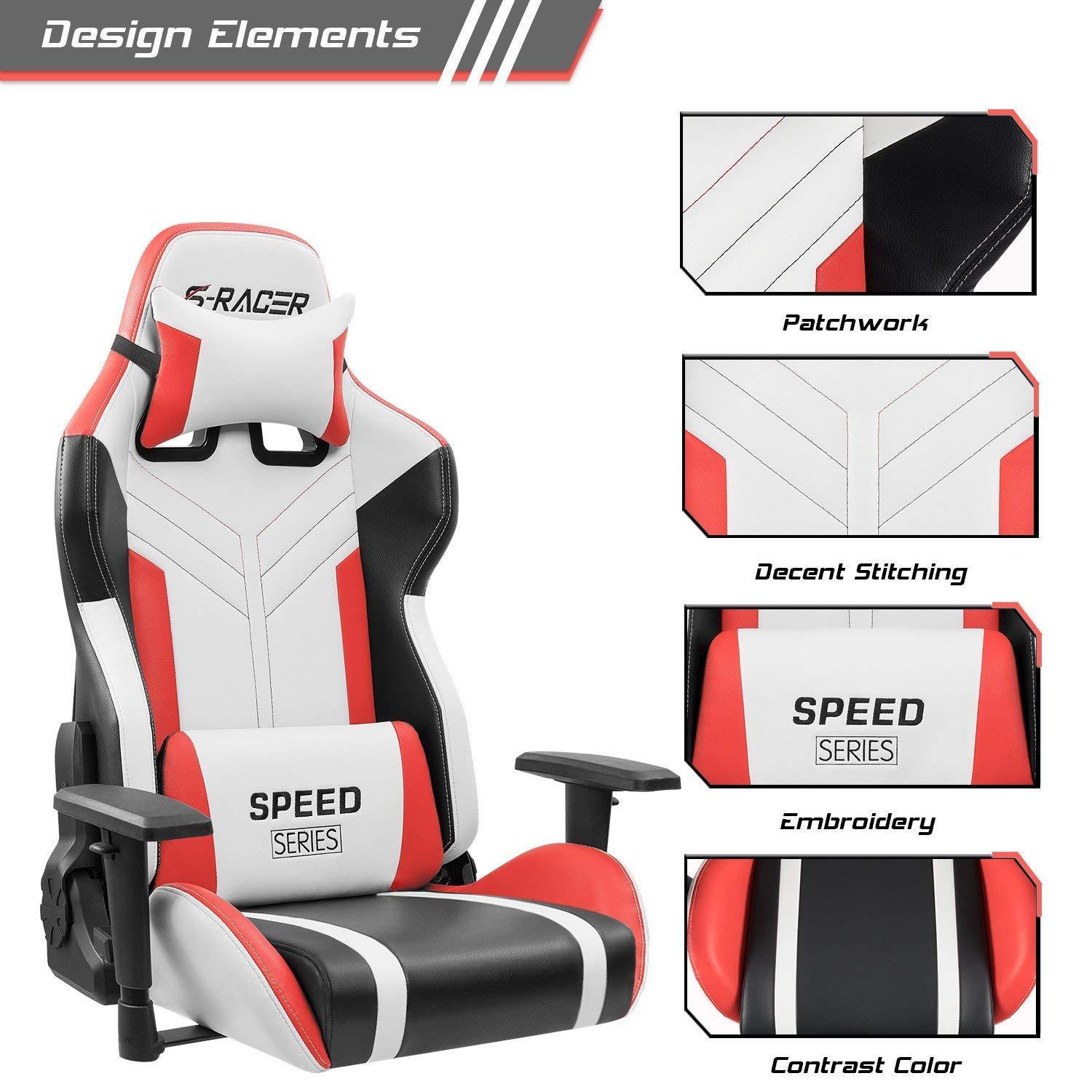 Homall Gaming Chair Racing Style HighBack PU Leather Office Chair